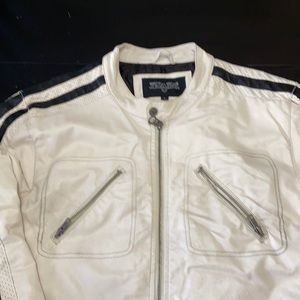 Wilson Leather (like)motorcycle jacket. Perforated